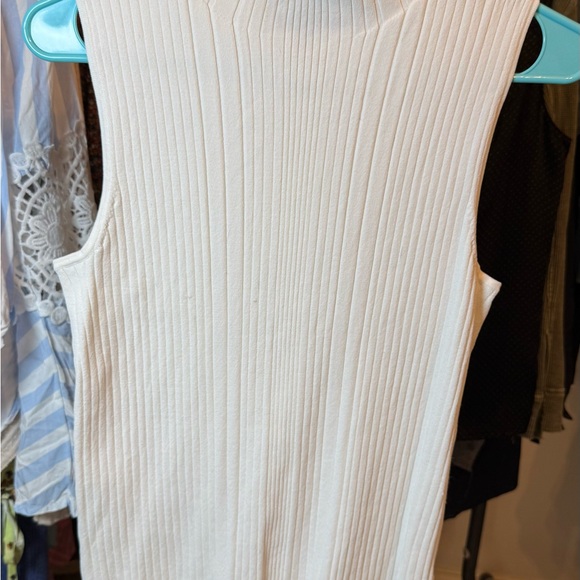 Truth Ribbed Cream Tank Top - Picture 1 of 7